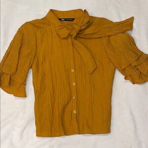 Zara Rust Orange Blouse